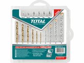 Vrtáky a hroty, sada 16ks, HSS TOTAL-TOOLS