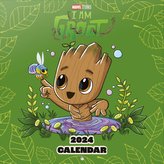 Oficiální nástěnný kalendář Marvel Comics: I Am Groot 2024 s plakátem: I Am Groot (SQ 30 x 30|60 cm)