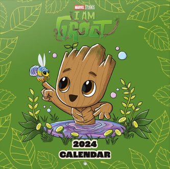 Oficiální nástěnný kalendář Marvel Comics: I Am Groot 2024 s plakátem: I Am Groot (SQ 30 x 30|60 cm)