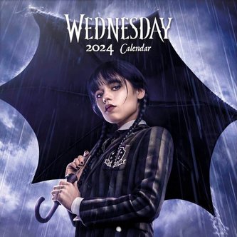 Oficiální nástěnný kalendář Netflix|Wednesday 2024 s plakátem (SQ 30 x 30|60 cm)