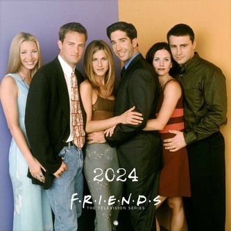 Oficiální nástěnný kalendář Friends|Přátelé 2024: 16 měsíců (SQ 30 x 30|60 cm)