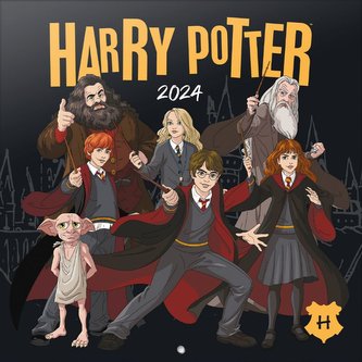 Oficiální nástěnný kalendář Harry Potter 2024 s plakátem (SQ 30 x 30|60 cm)