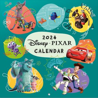 Oficiální nástěnný kalendář Disney|Pixar 2024: 16 měsíců (SQ 30 x 30|60 cm)