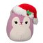 Squishmallows Veverka s vánoční čepkou Alina