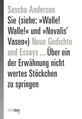 Sie (siehe: »Walle! Walle!« und »Novalis' Vasen«) Neue Gedichte und Essays ... Über ein der Erwähnung nicht wertes Stöckchen zu