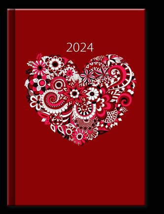 Diář 2024 SRDCE, denní A5