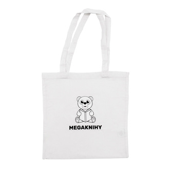 Taška bavlněná, bíla Megaknihy
