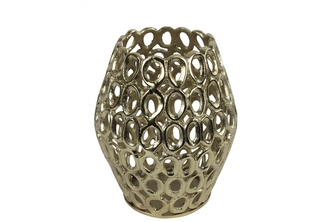 Kovový svícen Elle zlatý 23x20 cm