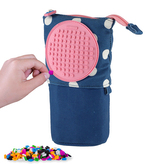 PIXIE CREW Pop up pouzdro modré s bílými puntíky