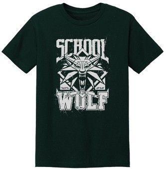 Tričko The Witcher - School of the Wolf S
