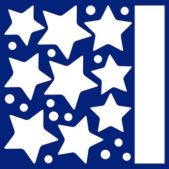 Crearreda Samolepicí dekorace WA M Hanging Stars 79227 Svítící zavěšené hvězdy