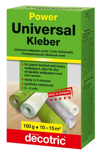 Decotric Lepidlo univerzální Power na papírové, vinylové, vliesové tapety - 500 g