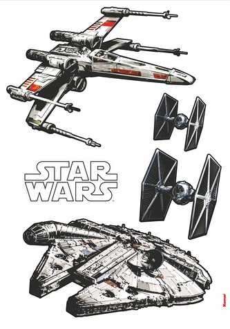 Komar samolepicí dekorace Star Wars Spaceships 14723
