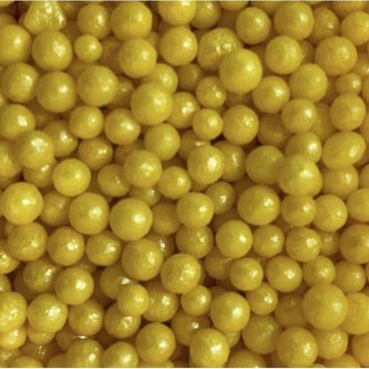 Cukrové zdobení žluté perličky 80g - Scrumptious