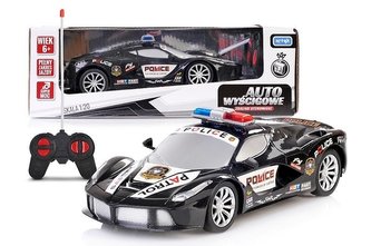 Auto wyścigowe zdalnie sterowane czarne