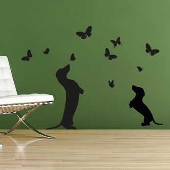 Crearreda Samolepicí dekorace L Bassotto  44234 Jezevčík