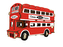 Woodcraft Dřevěné 3D puzzle Doubledecker