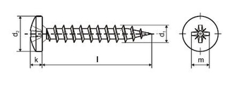 Šroub 5,0x20mm ZB PZ 100ks