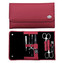 Credo Solingen Luxusní 7 dílná manikúra Summer Folding 7 Red unisex