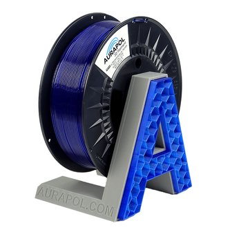 AURAPOL PET-G Filament Ultramarine Modrá Transparentní 1 kg 1,75 mm