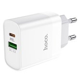Nabíječka HOCO C80A PD20W/QC3.0 bílá