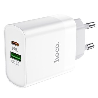 Nabíječka HOCO C80A PD20W/QC3.0 bílá