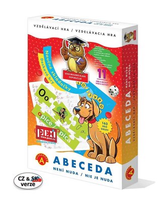 Abeceda není nuda společenská vzdělávací hra v krabici 19x29x4cm
