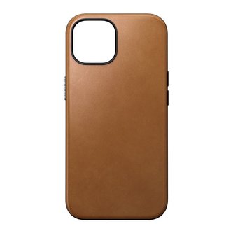 Nomad Modern Leather Case, english tan - iPhone 15