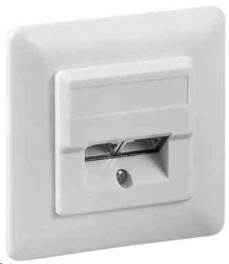 PremiumCord Zásuvka 2xRJ45 pod omítku, UTP Cat5e