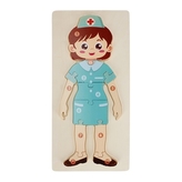 Dřevěná puzzle sestřička