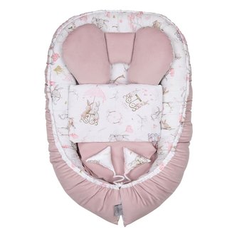 Hnízdečko s peřinkou pro miminko Velvet Belisima Just Love