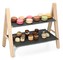 Etažér na pochutiny 2 patra břidlice / dřevo