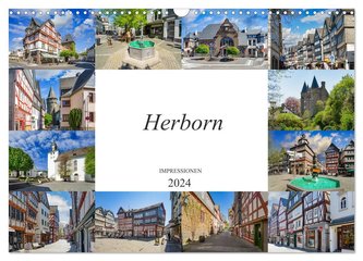 Herborn Impressionen (Wandkalender 2024 DIN A3 quer), CALVENDO Monatskalender
