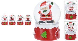 TĚŽÍTKO 6,0cm, SANTA vánoční, sněžítko, dek.