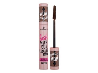 Essence Lash Without Limits Řasenka Extreme Lengthening & Volume Mascara 13 ml 02 Brown pro ženy