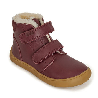 Protetika Dětská zimní barefoot vycházková obuv Deny bordó 22