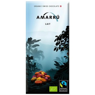 Bio mléčná čokoláda s 38 % kakaa Amarrú, 100 g