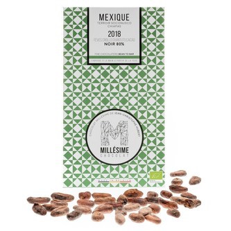 Millésime Chocolat Bio hořká řemeslná čokoláda Mexiko 80 %, 70 g