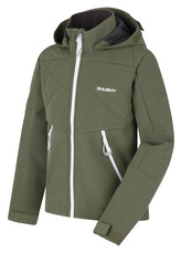 Dětská softshell bunda Salex K khaki - 122