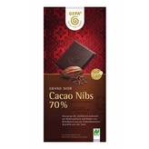 Gepa Bio hořká čokoláda 70% s kousky kakaových bobů, 100 g