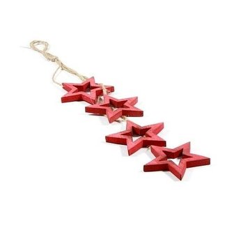 Ozdoba świąteczna gwiazdki czerwone BN