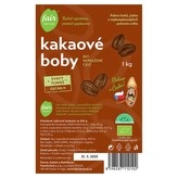 Fairobchod Bio nepražené kakaové boby Svatý Tomáš CECAQ 1 kg