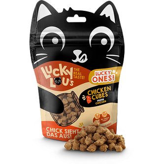 Lucky Lou Lucky Ones Cubes kuřecí 80 g Lucky Lou Lucky Ones Cubes kuřecí 80 g