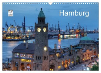 Hamburg (Wandkalender 2024 DIN A3 quer), CALVENDO Monatskalender