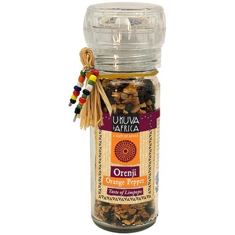 Ukuva Mlýnek s kořením Orange Pepper z Jižní Afriky, 50 g