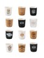 Porcelánový šálek / kelímek na kávu presso set 12ks 100ml COLORI BRANDANI