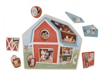 Vkládací puzzle dřevěné Farma