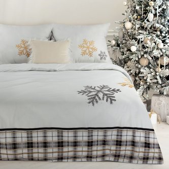 Vánoční povlečení 100% bavlna XMAS STAR I. 1x 140x200 cm, 1x povlak 70x80 cm MyBestHome