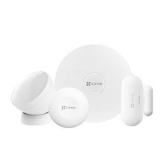 EZVIZ Home Sensor Kit/ Wi-Fi/ Zigbee 3.0/ domácí brána/ PIR senzor/ senzor otevření/zavření/ chytré tlačítko/ bílý
