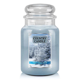 Svíčka ve skleněné dóze Country Candle, 24oz | Large Jar | Fresh Aspen Snow